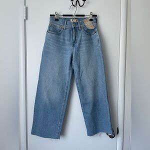 Madewell Perfect Vintage Wide-Leg Crop Jeans, 26P NWT